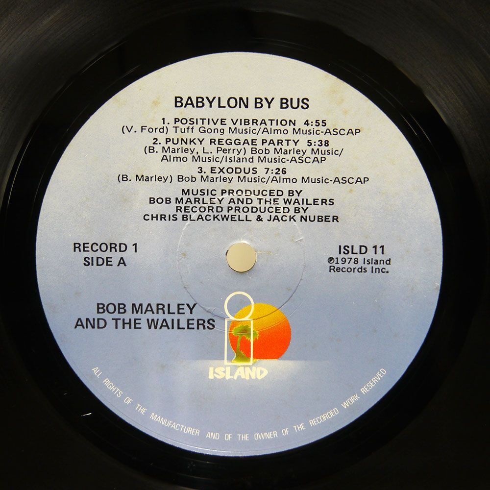 米 BOB MARLEY & THE WAILERS/BABYLON BY BUS/ISLAND ISLD11 LPの画像2