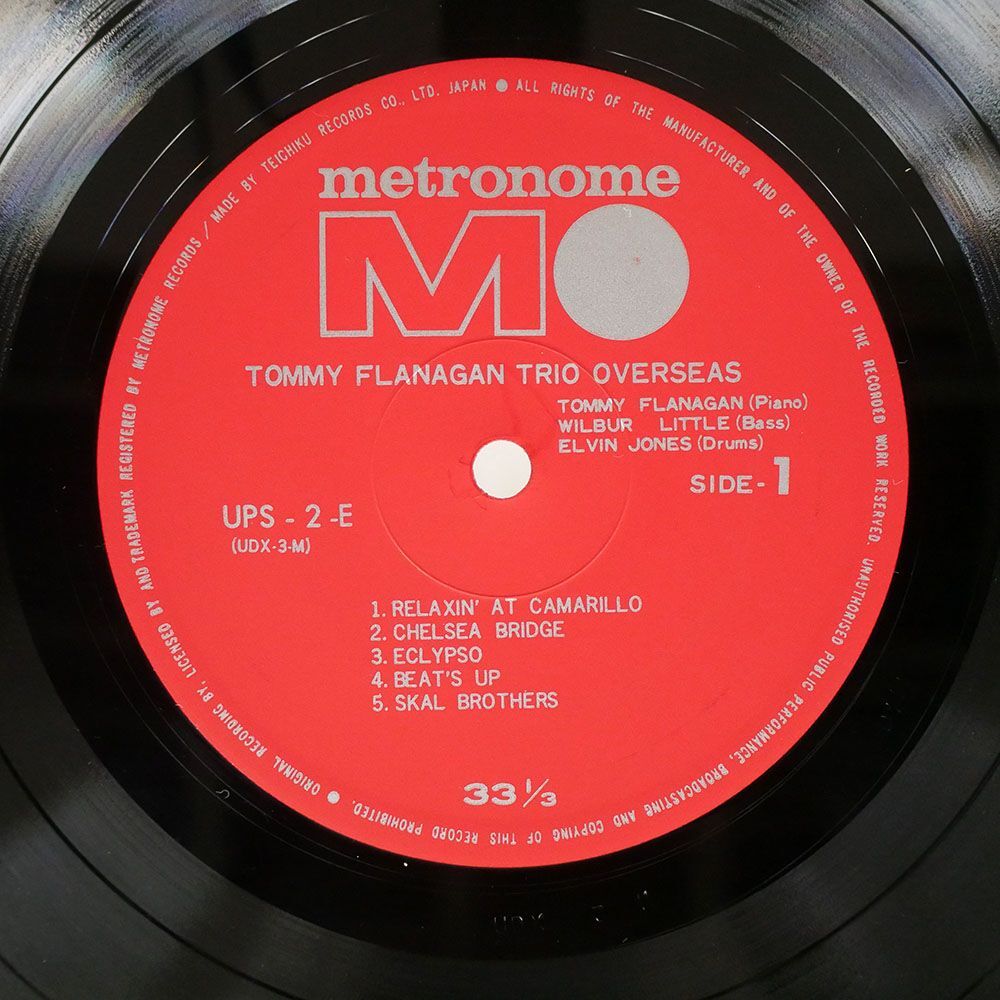 トミー・フラナガン/オーバーシーズ/METRONOME UPS2E LPの画像2