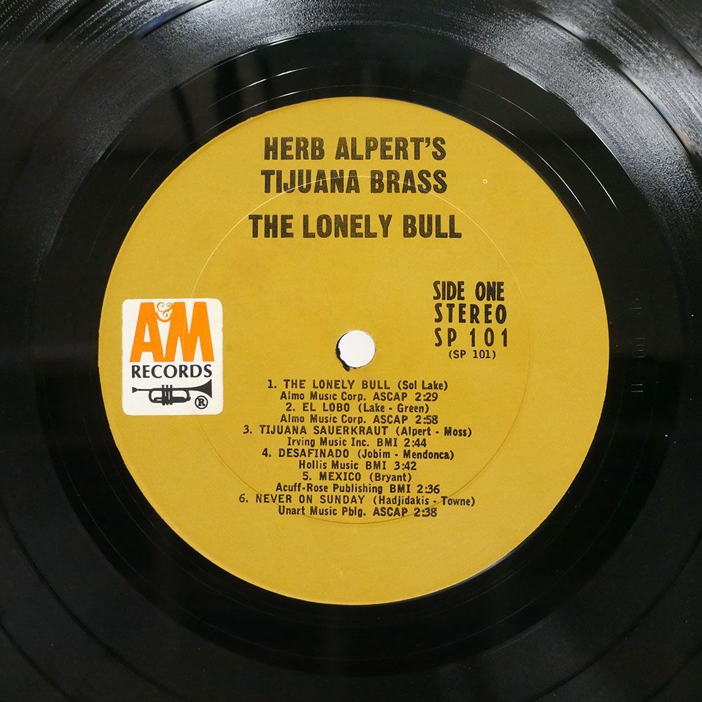HERB ALPERT & TIJUANA BRASS/LONELY BULL/A&M SP101 LPの画像2