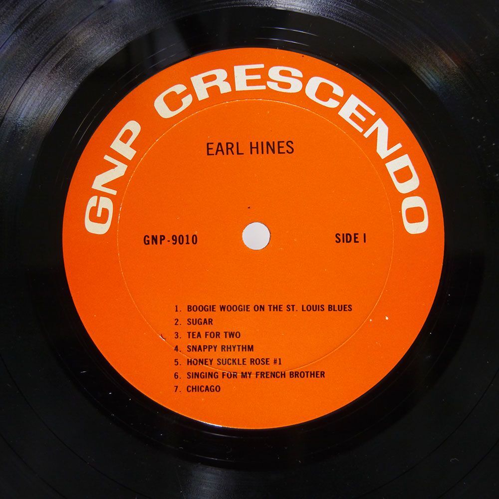 EARL HINES/SAME/GNP CRESCENDO GNP9010 LPの画像2