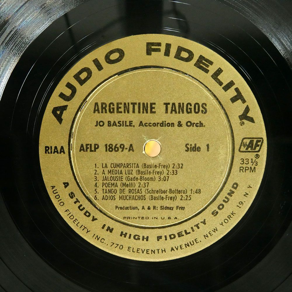 JO BASILE, ACCORDION AND ORCHESTRA/ARGENTINE TANGOS/AUDIO FIDELITY AFLP1869 LPの画像2