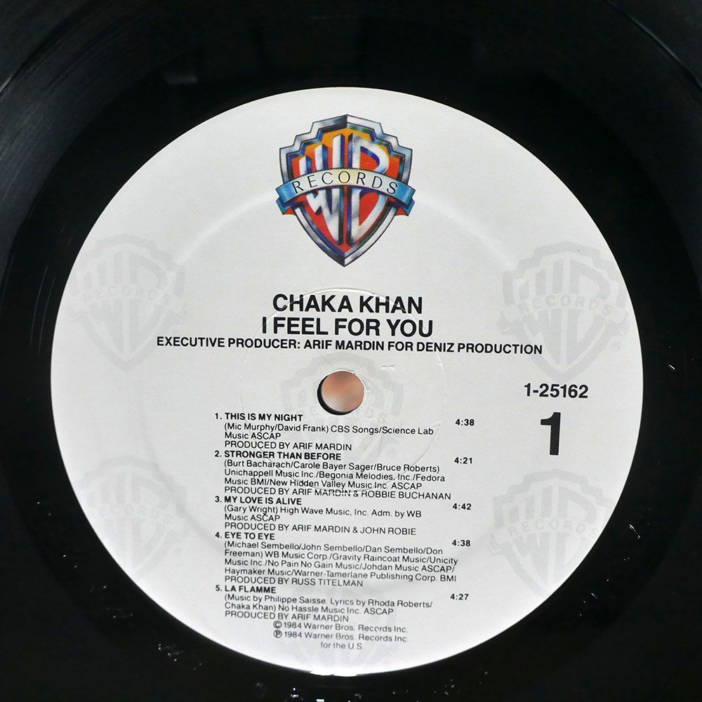 米 CHAKA KHAN/I FEEL FOR YOU/WARNER BROS. 125162 LPの画像2