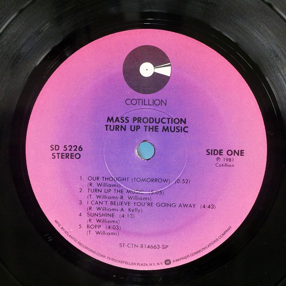 米 MASS PRODUCTION/TURN UP THE MUSIC/COTILLION SD5226 LP_画像2