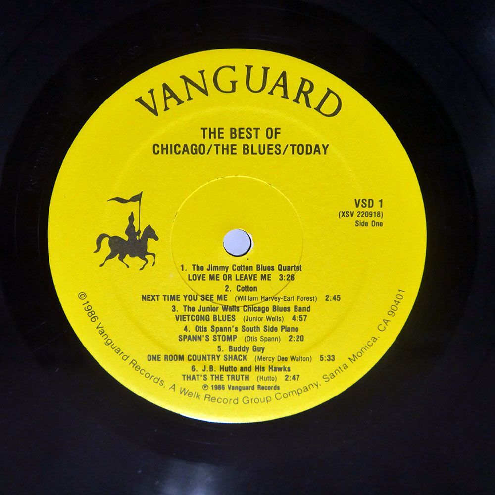 VA/BEST OF THE CHICAGO BLUES/VANGUARD VSD-12 LPの画像2