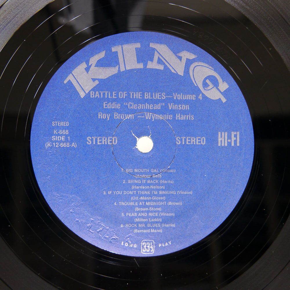 米 EDDIE "CLEANHEAD" VINSON/BATTLE OF THE BLUES VOLUME 4/KING 668 LPの画像2