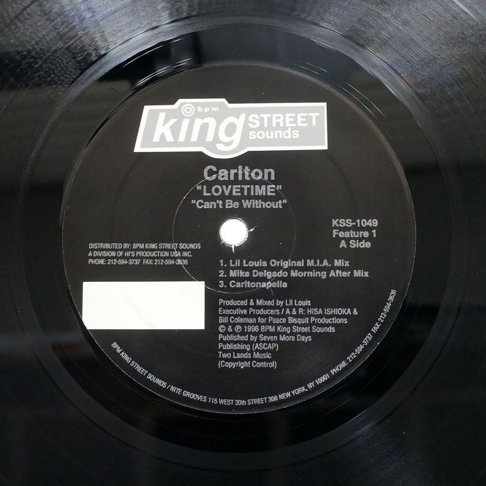CARLTON/LOVETIME/KING STREET SOUNDS KSS-1049 12の画像2