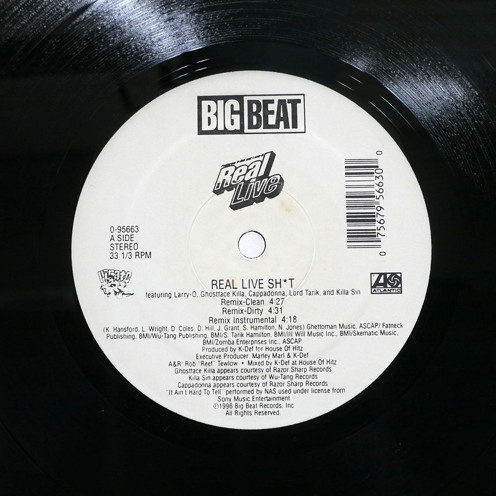 米 REAL LIVE/SH*T (REMIX) POP THE TRUNK/BIG BEAT 095663 12の画像2