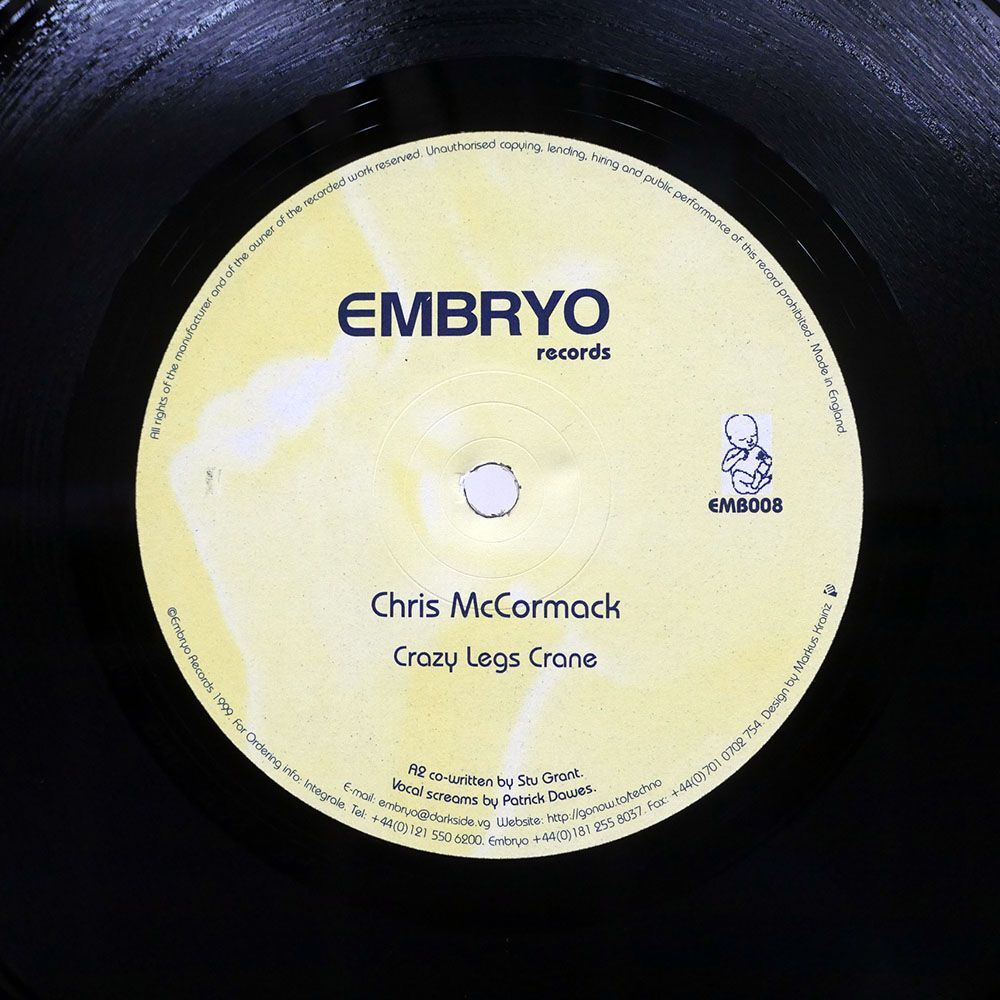 CHRIS MCCORMACK/CRAZY LEGS CRANE/EMBRYO RECORDS (2) EMB008 12の画像1