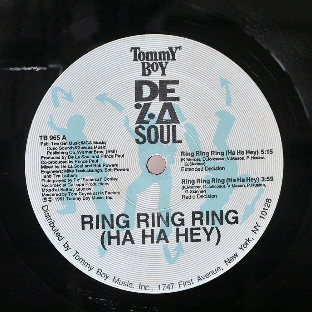 米 DE LA SOUL/RING RING RING (HA HA HEY)/TOMMY BOY TB965 12の画像2