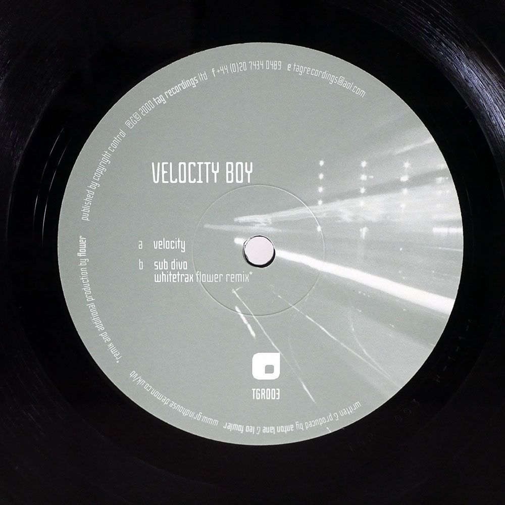VELOCITY BOY/VELOCITY/TAG RECORDS TGR003 12の画像1