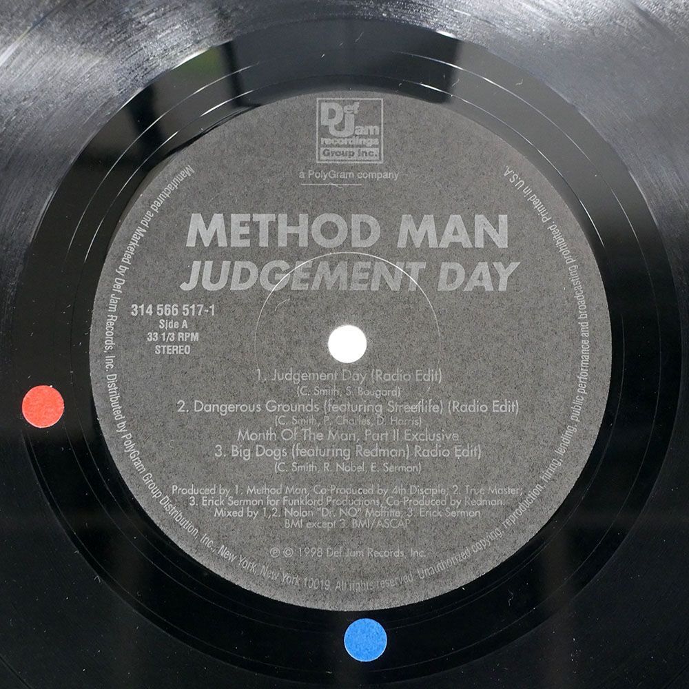 米 METHOD MAN/JUDGEMENT DAY/DEF JAM RECORDINGS 3145665171 12_画像2