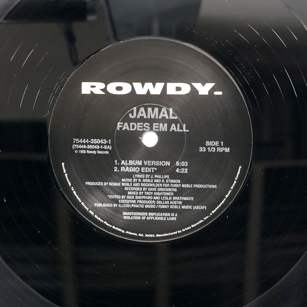 米 JAMAL/FADES ’EM ALL/ROWDY 75444350431 12の画像2