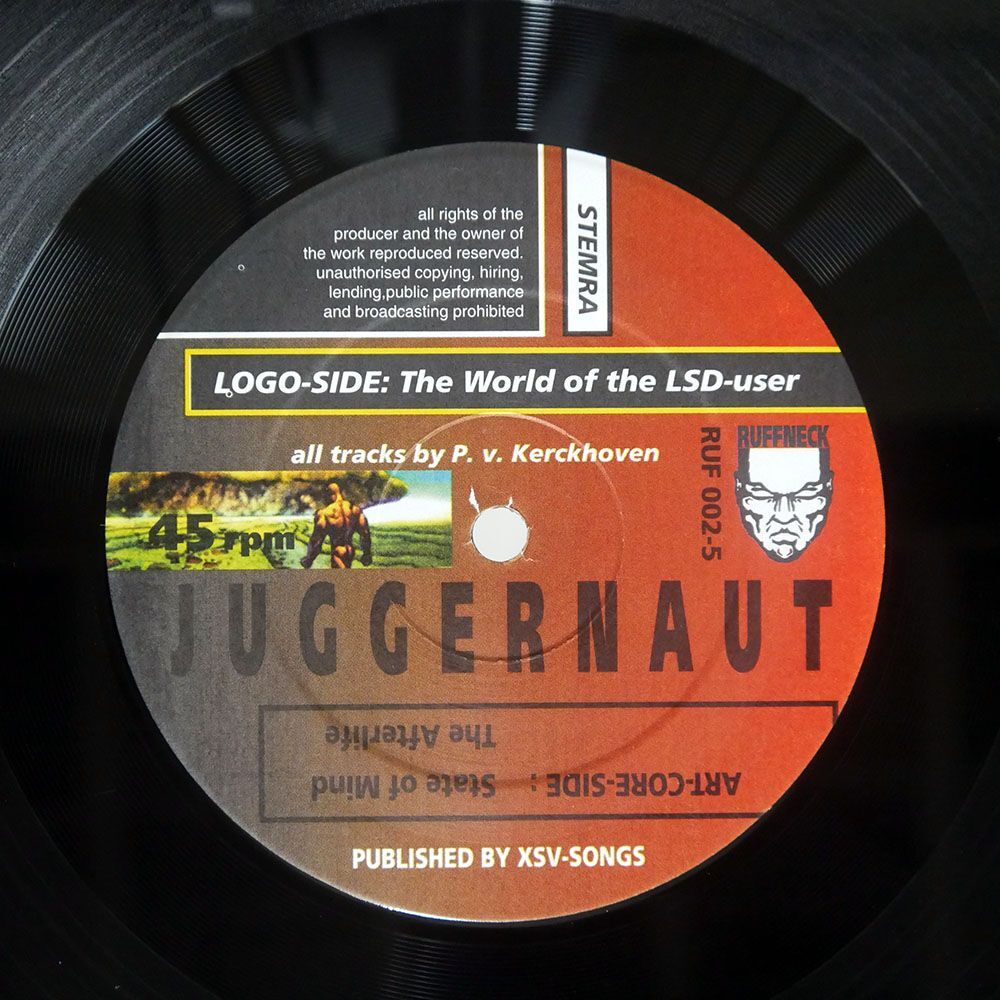 JUGGERNAUT/WORLD OF THE LSD-USER/RUFFNECK RECORDS RUF 002-5 12の画像2