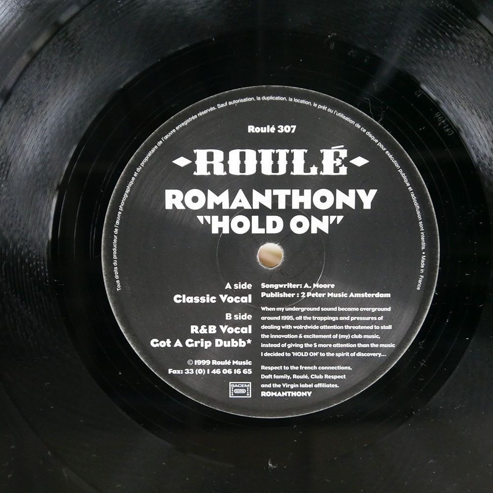 仏 ROMANTHONY/HOLD ON/ROUL ROUL307 12の画像2