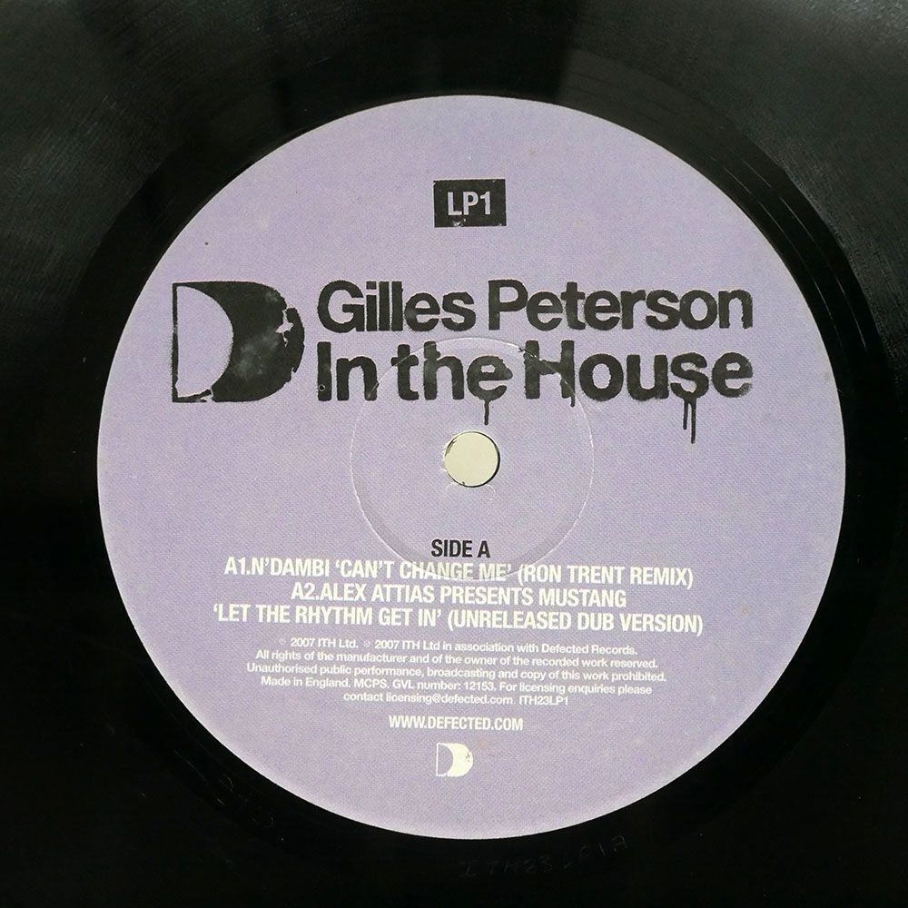 英 GILLES PETERSON/IN THE HOUSE LP1/ITH ITH23LP1 LPの画像2