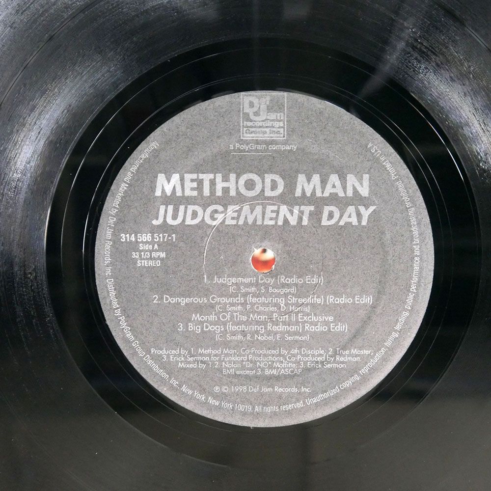 米 METHOD MAN/JUDGEMENT DAY/DEF JAM RECORDINGS 3145665171 12_画像2