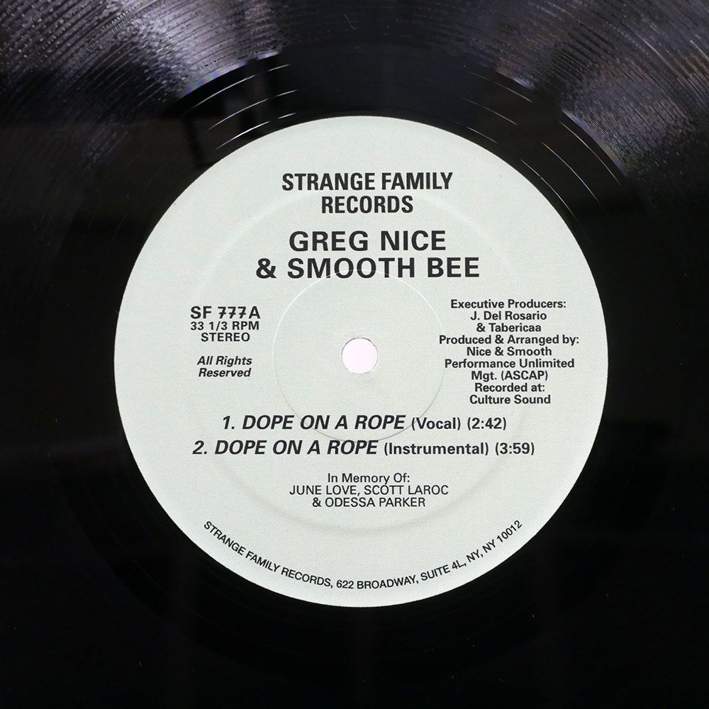 NICE & SMOOTH/DOPE ON A ROPE SKILL TRADE/STRANGE FAMILY RECORDS SF 777 12_画像1