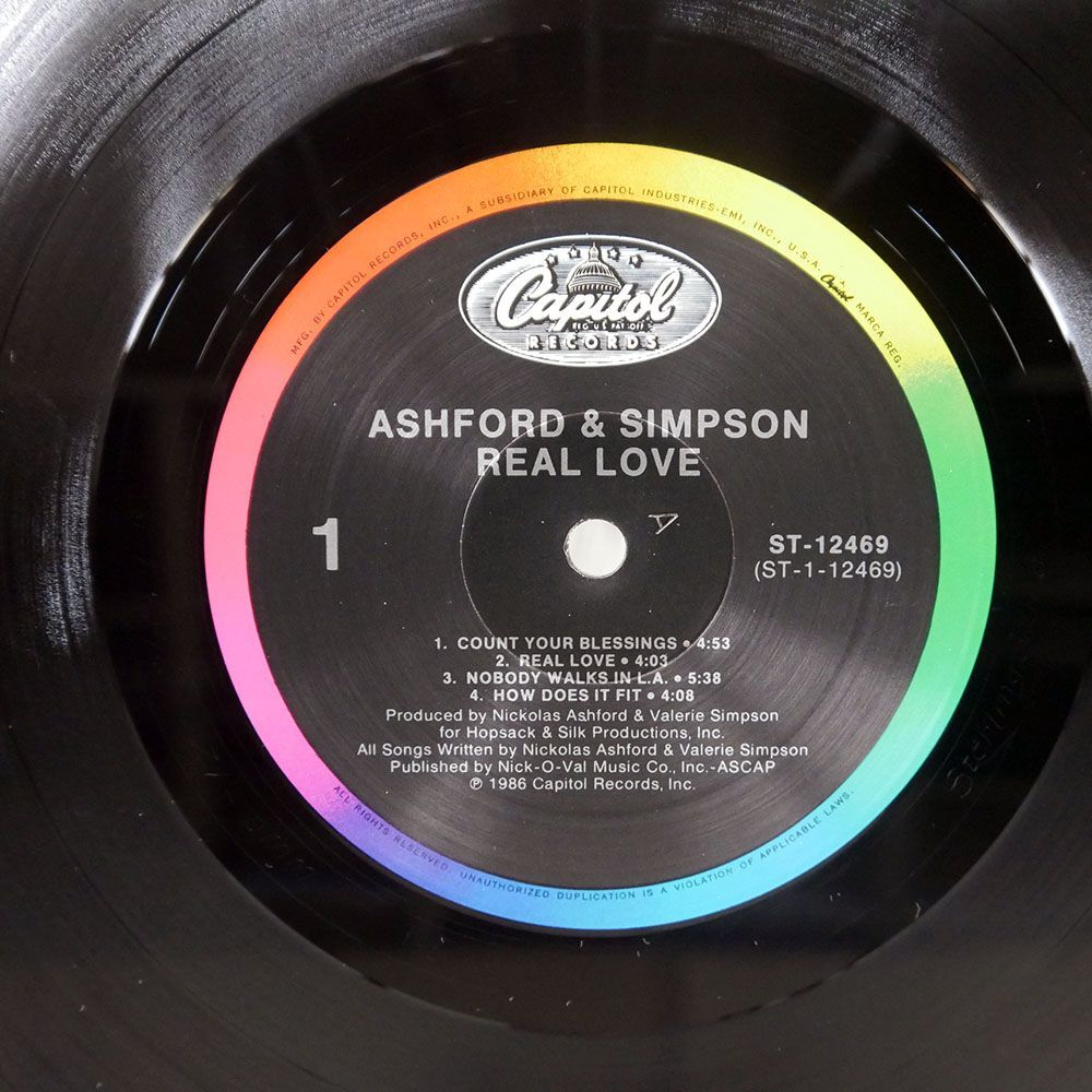 ASHFORD & SIMPSON/REAL LOVE/CAPITOL ST12469 LPの画像2