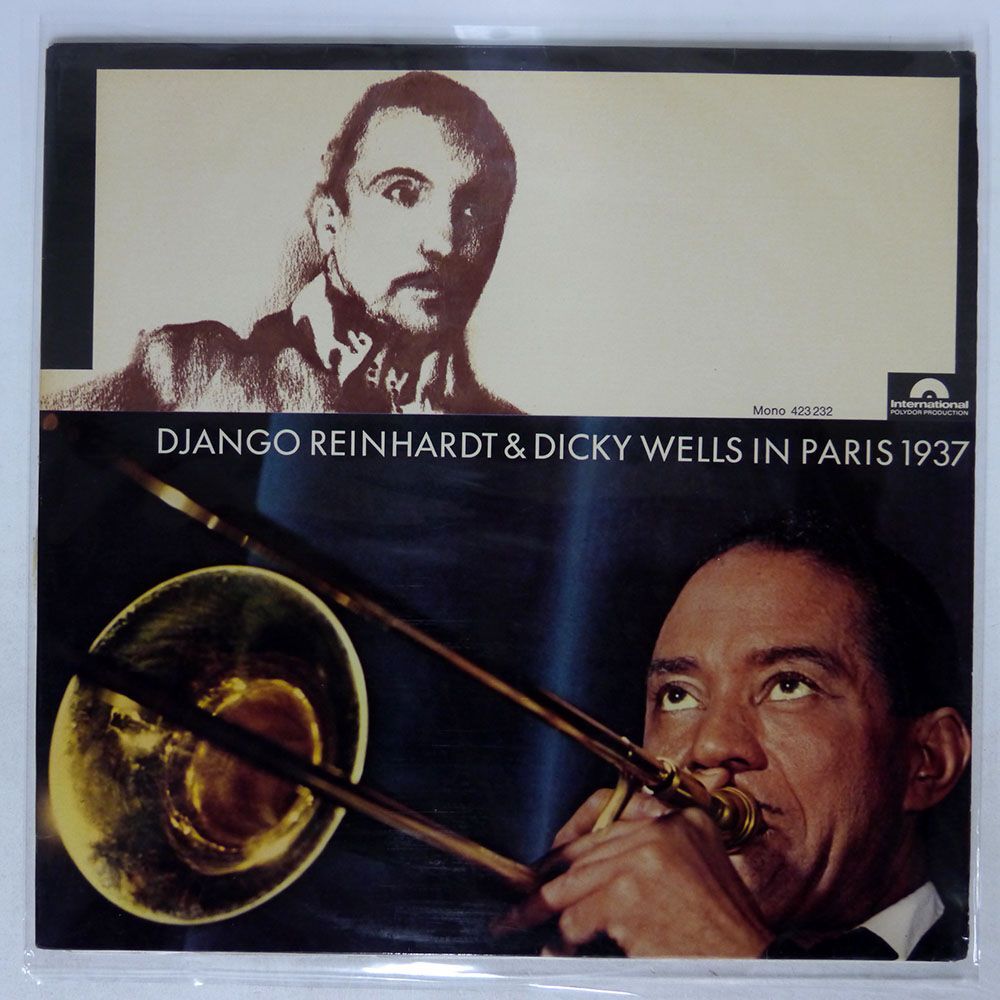 独 モノラル盤 DJANGO REINHARDT/DAJNGO REINHARDT & DICKY WELLS IN PARIS 1937/INTERNATIONAL POLYDOR PRODUCTION 423232 LPの画像1