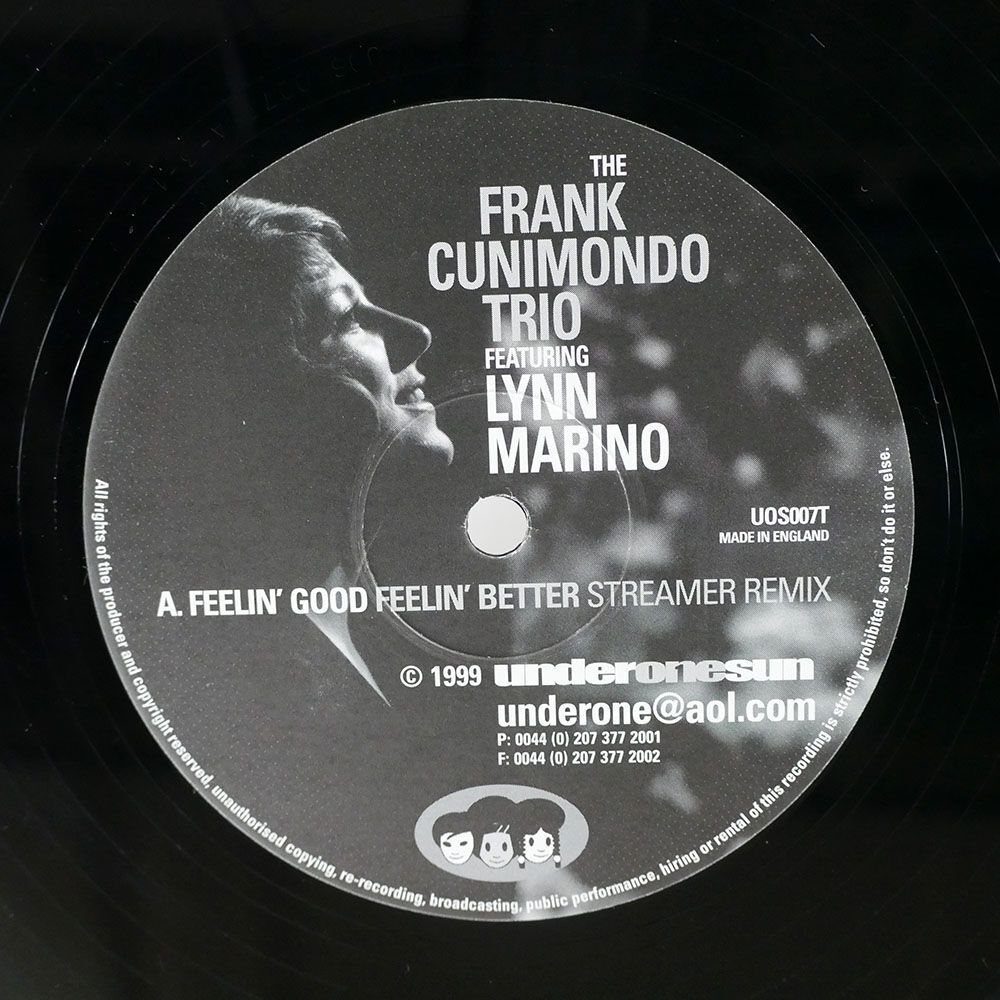 英 FRANK CUNIMONDO TRIO/FEELIN’ GOOD/UNDERONESUN UOS007T 12の画像2
