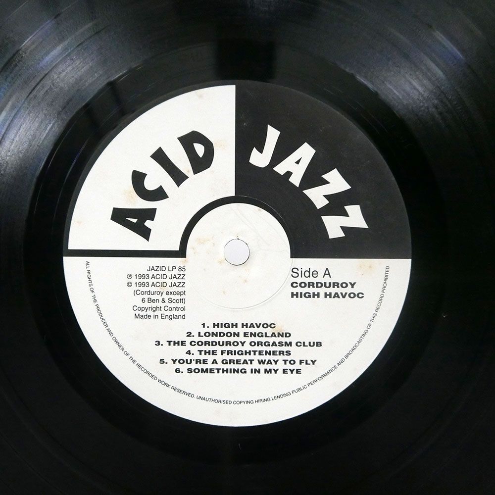 英 CORDUROY/HIGH HAVOC/ACID JAZZ JAZIDLP85 LPの画像2