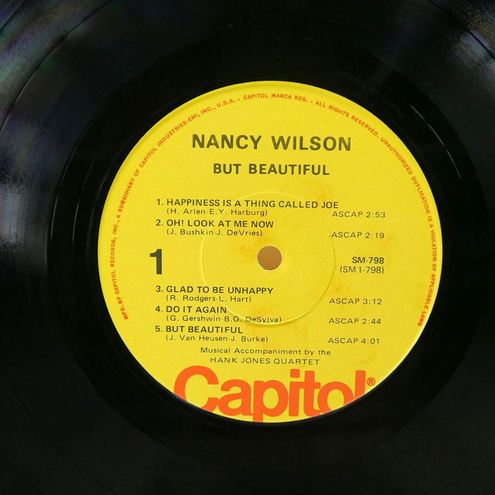 米 NANCY WILSON/BUT BEAUTIFUL/CAPITOL SM798 LP_画像2