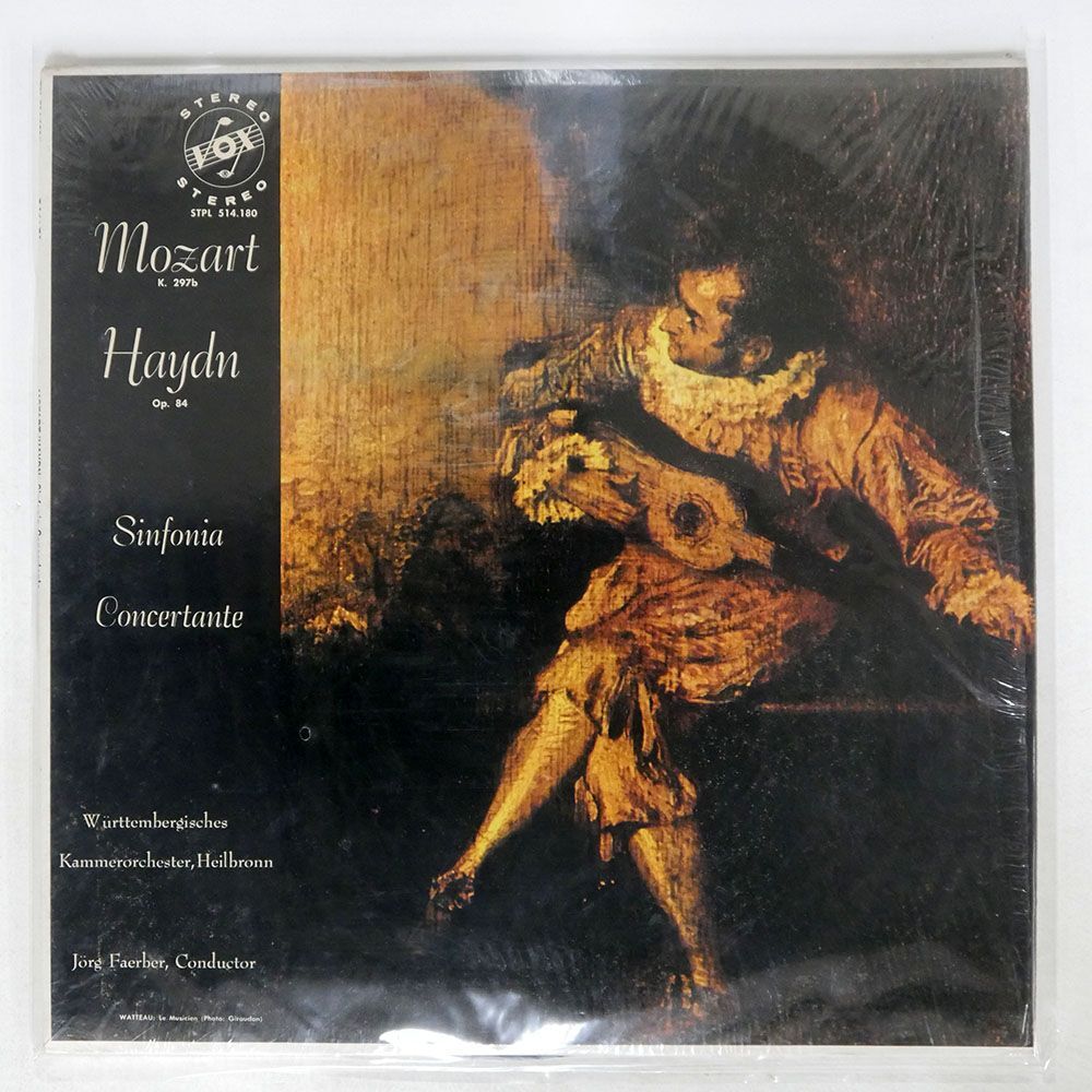 米 JORG FAERBER/MOZAR: SINFONIA CONCERTANTE IN E FLAT MAJOR, K.297B/VOX STPL514180 LPの画像1