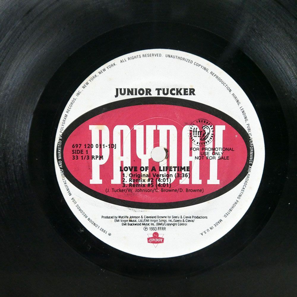 米 JUNIOR TUCKER/LOVE OF A LIFETIME/PAYDAY 6971200111 12_画像2