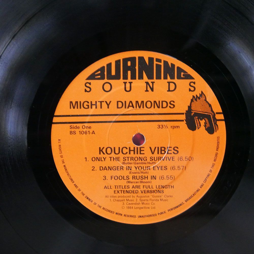 英 MIGHTY DIAMONDS/KOUCHIE VIBES/BURNING SOUNDS BS1061 LPの画像2
