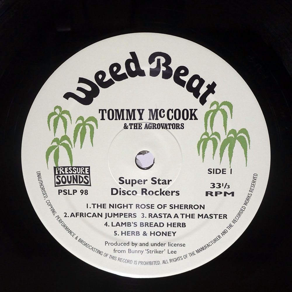 TOMMY MCCOOK/SUPER STAR - DISCO ROCKERS/WEED BEAT PSLP98 LPの画像2