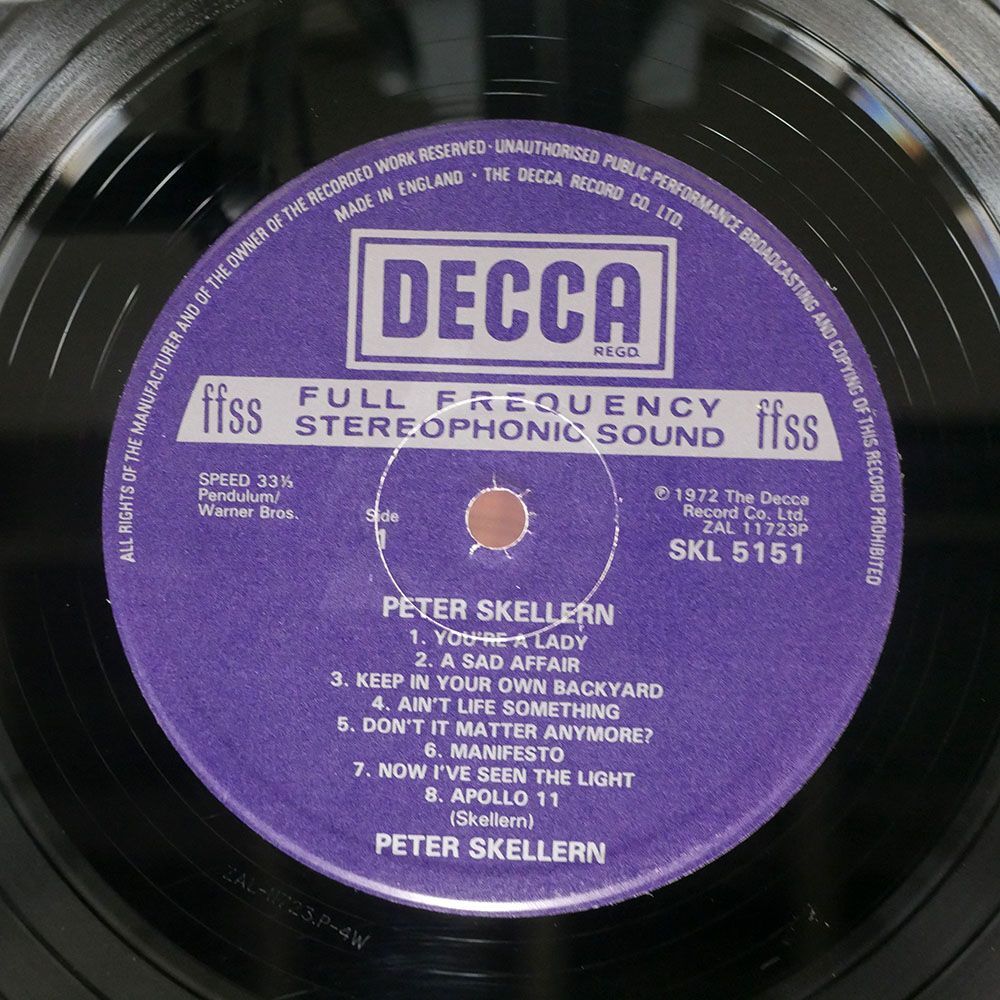 英 PETER SKELLERN/YOU’RE A LADY/DECCA SKL5151 LPの画像2