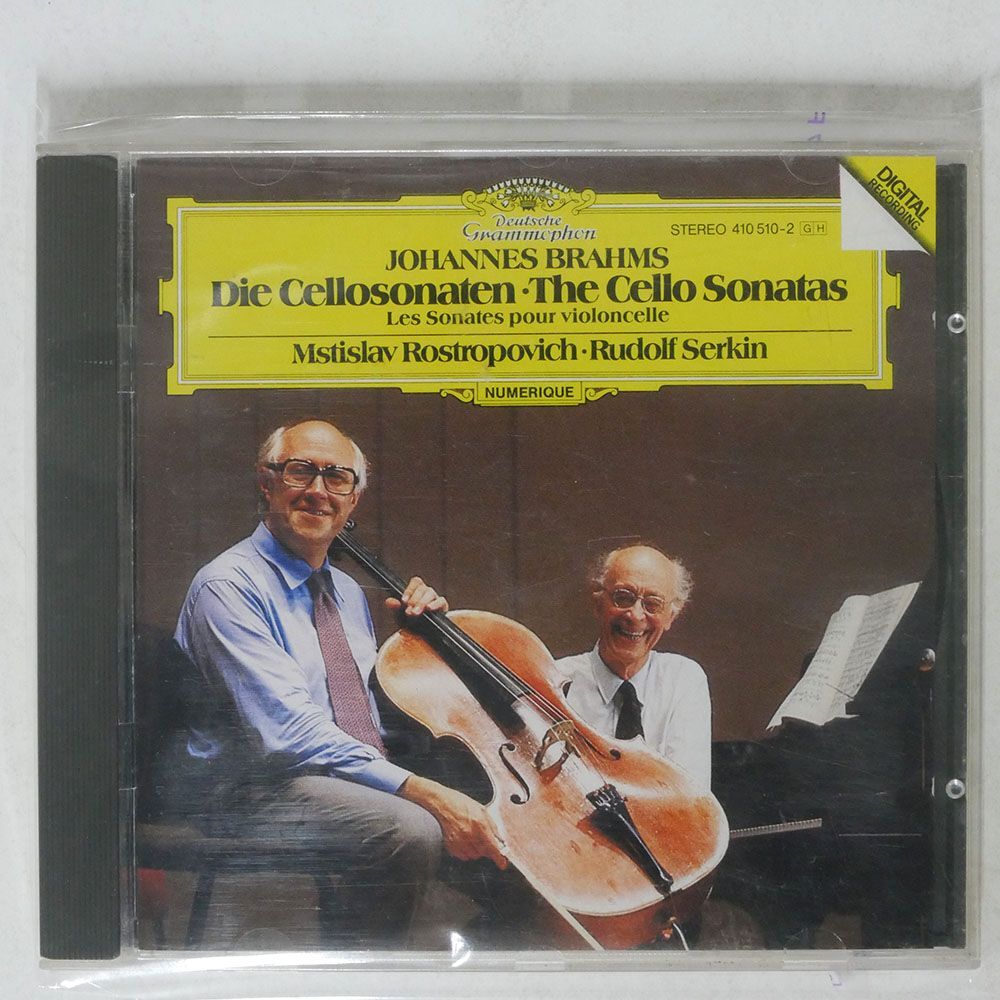 MSTISLAV ROSTROPOVICH, RUDOLF SERKIN/JOHANNES BRAHMS: CELLO SONATAS 1 & 2/DEUTSCHE GRAMMOPHON 410 510-2 CD □の画像1