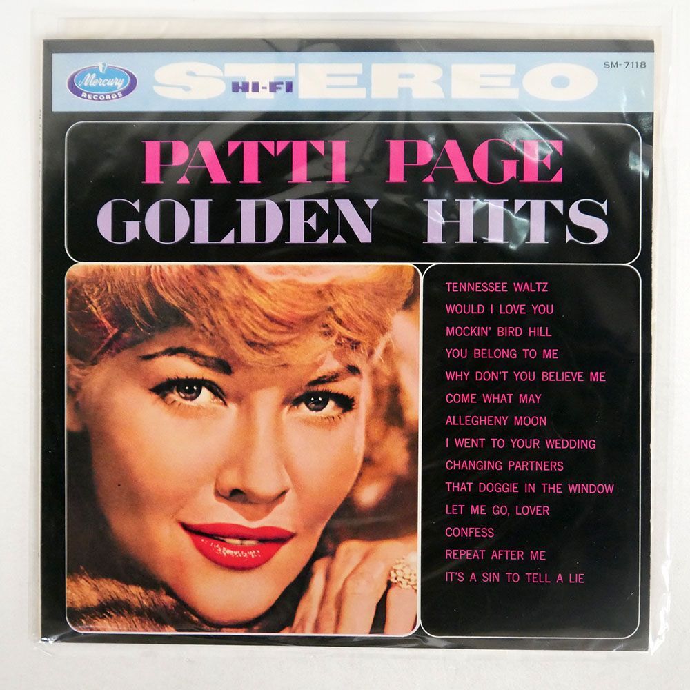 ペラ PATTI PAGE/パティ・ペイジのすべて/MERCURY SM7118 LPの画像1