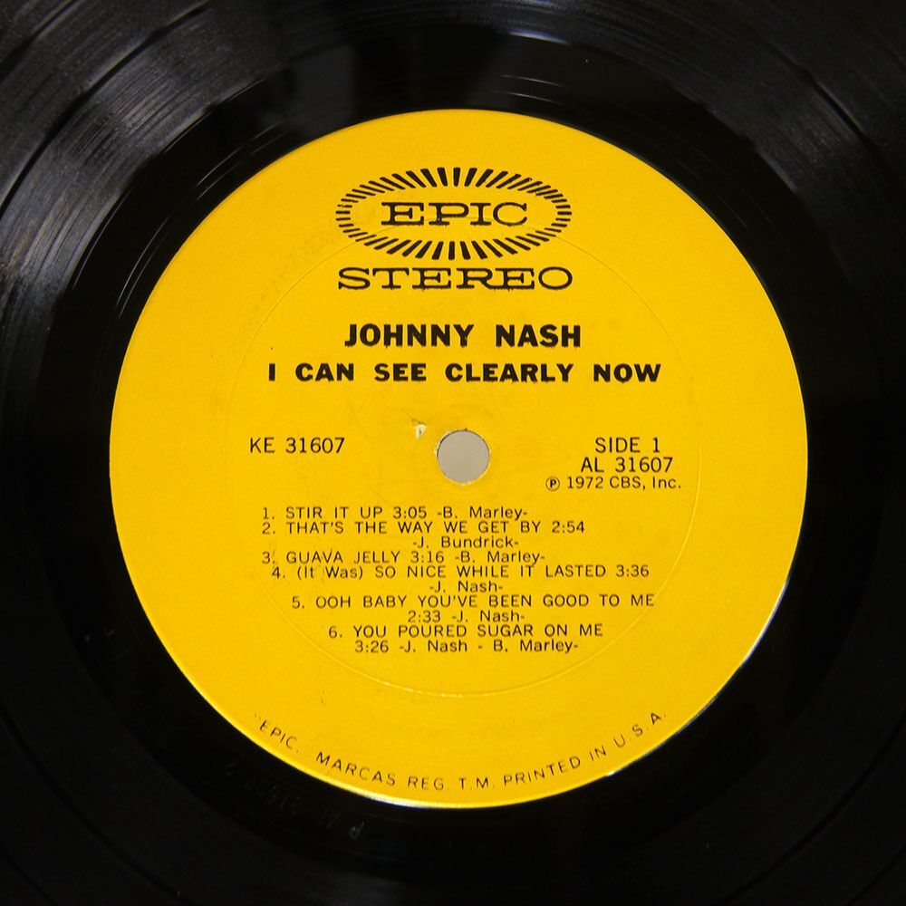 米 JOHNNY NASH/I CAN SEE CLEARLY NOW/EPIC KE31607 LP_画像2