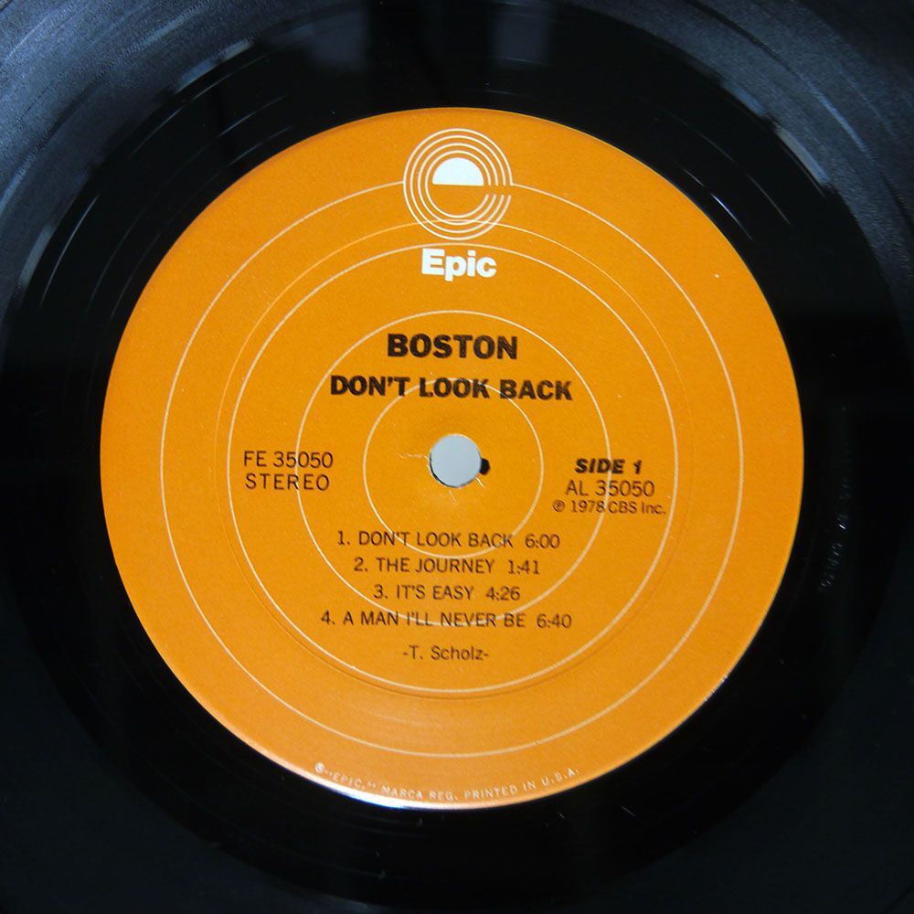 米 BOSTON/DON’T LOOK BACK/EPIC FE35050 LP_画像2