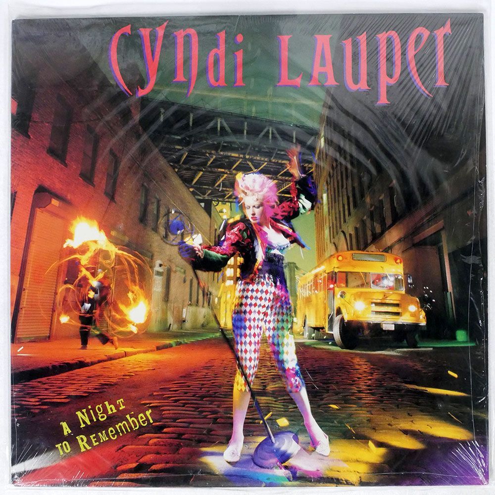 米 CYNDI LAUPER/A NIGHT TO REMEMBER/EPIC E44318 LPの画像1
