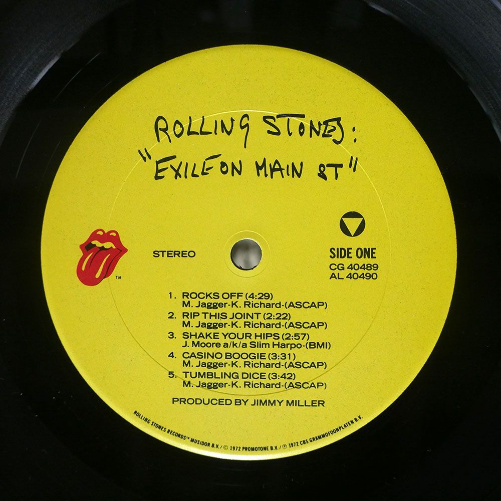 米 ROLLING STONES/EXILE ON MAIN ST/ROLLING STONES CG40489 LPの画像2