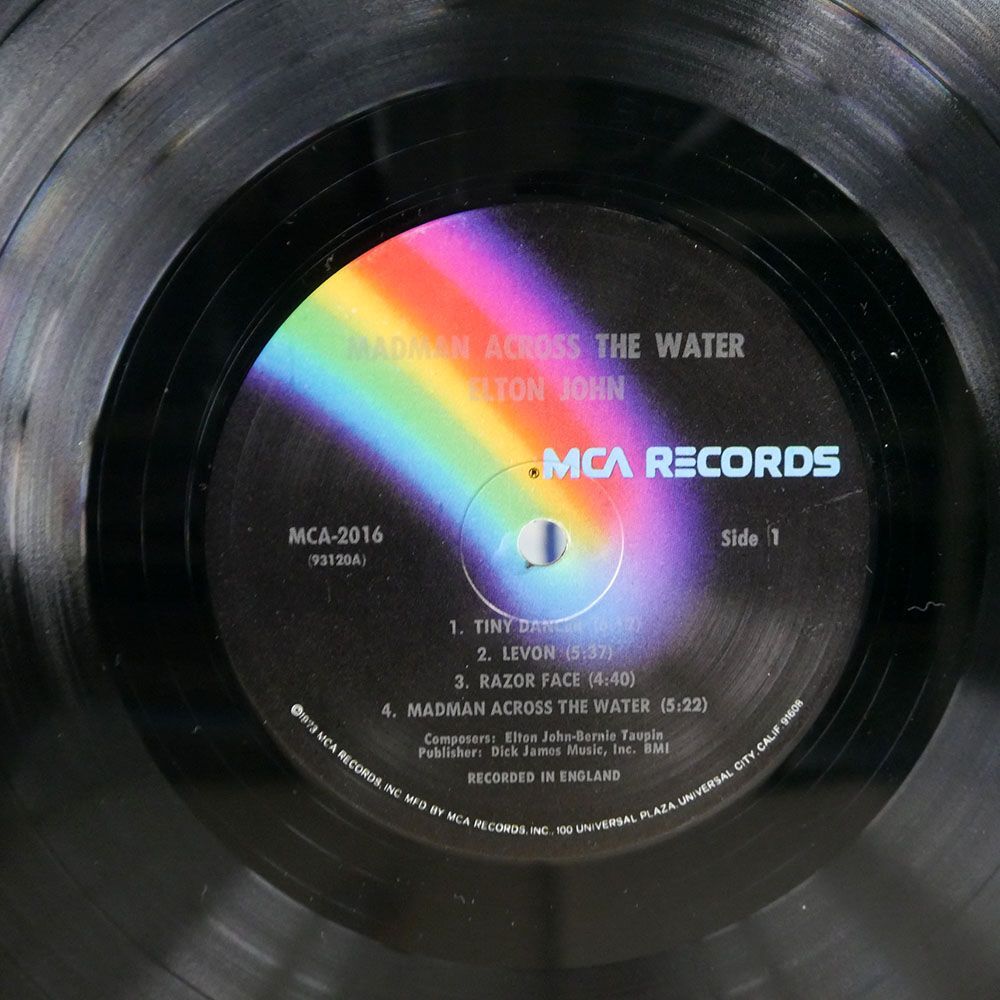 米 ELTON JOHN/MADMAN ACROSS THE WATER/MCA MCA2016 LPの画像2