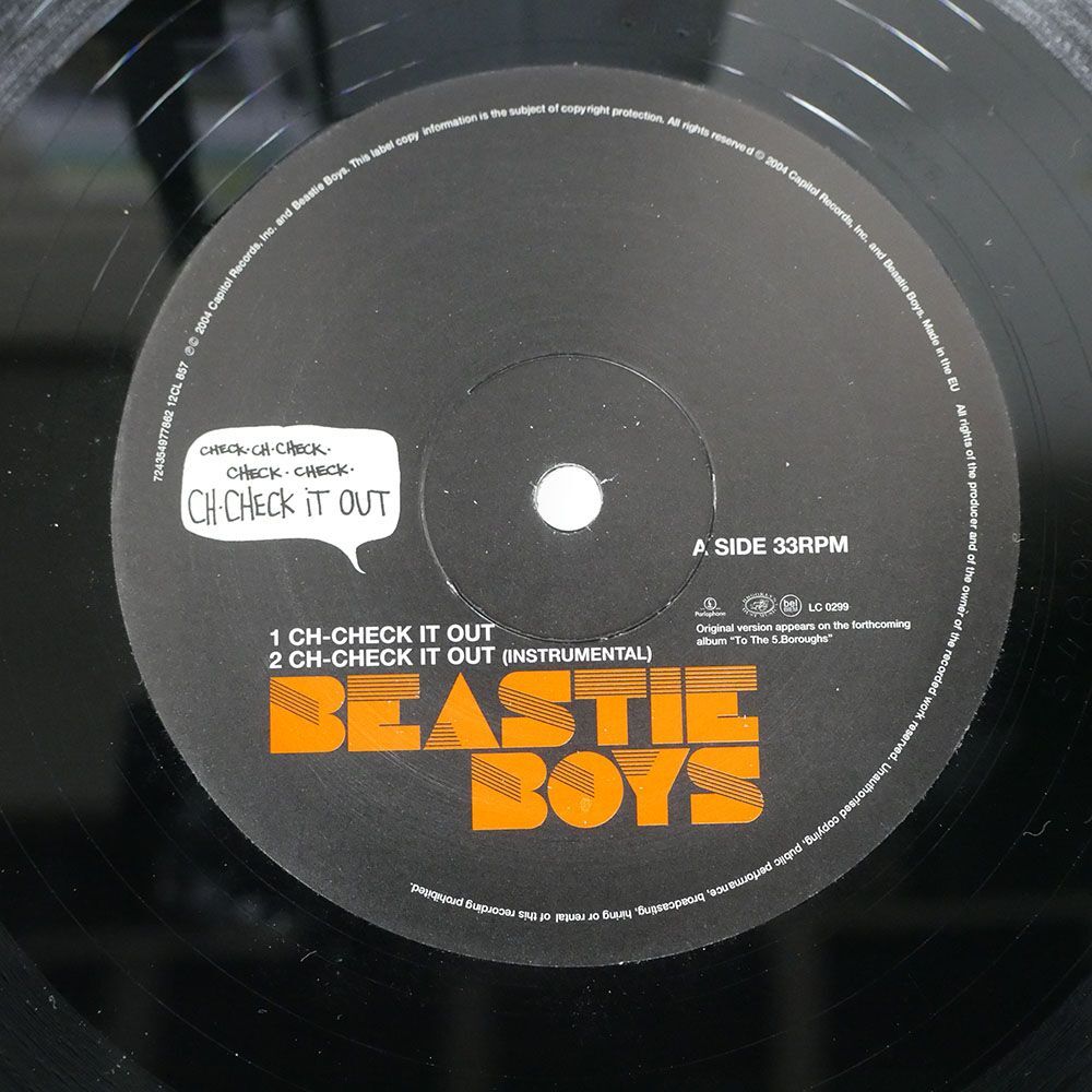 英 BEASTIE BOYS/CH-CHECK IT OUT/CAPITOL 12CL857 12の画像2