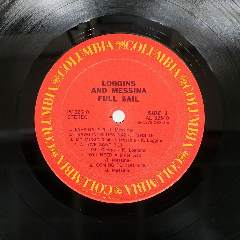 米 LOGGINS AND MESSINA/FULL SAIL/COLUMBIA PC32540 LPの画像2
