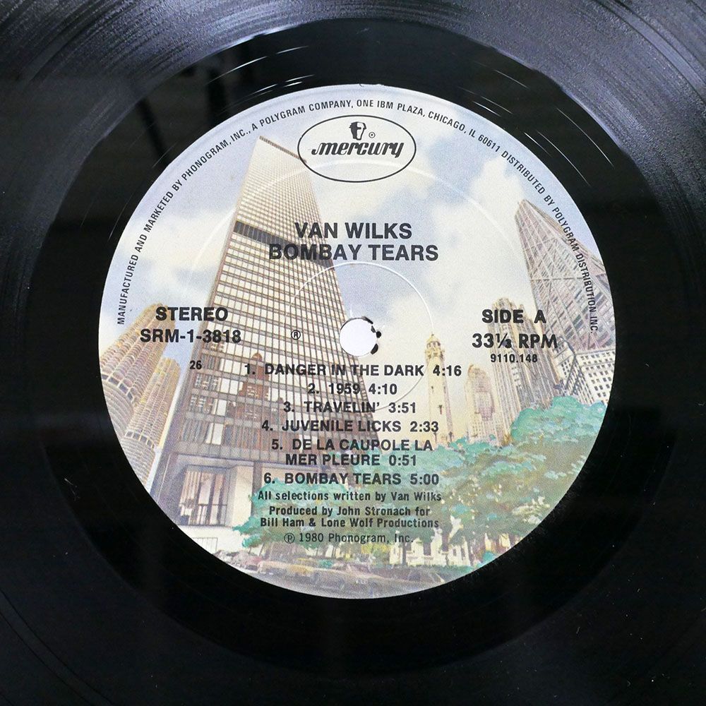 米 VAN WILKS/BOMBAY TEARS/MERCURY SRM13818 LP_画像2