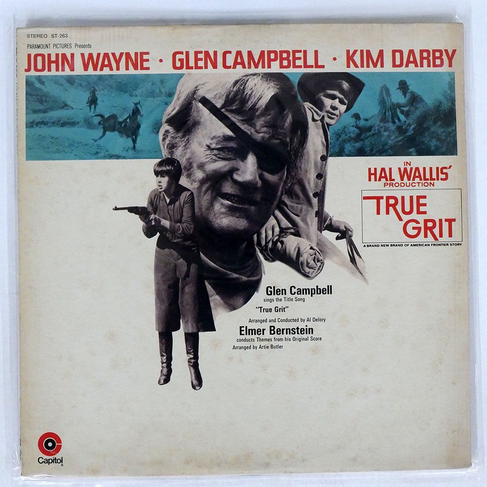 米 ELMER BERNSTEIN/TRUE GRIT/CAPITOL ST263 LPの画像1