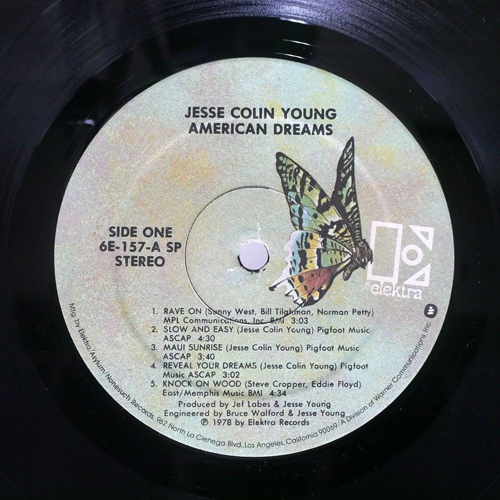 米 JESSE COLIN YOUNG:/AMERICAN DREAMS/ELEKTRA ? 6E157 LPの画像2