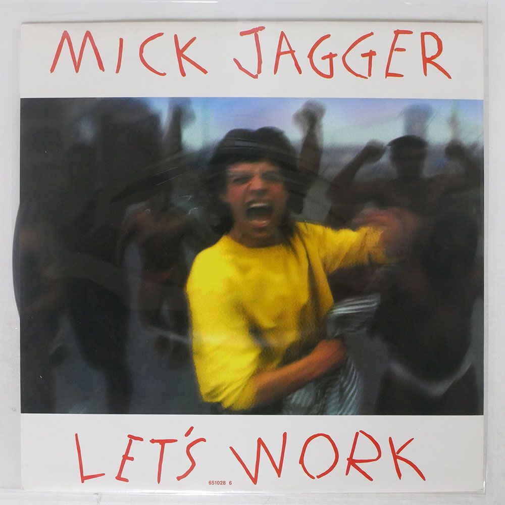 英 MICK JAGGER/LET’S WORK/CBS 6510286 12_画像1