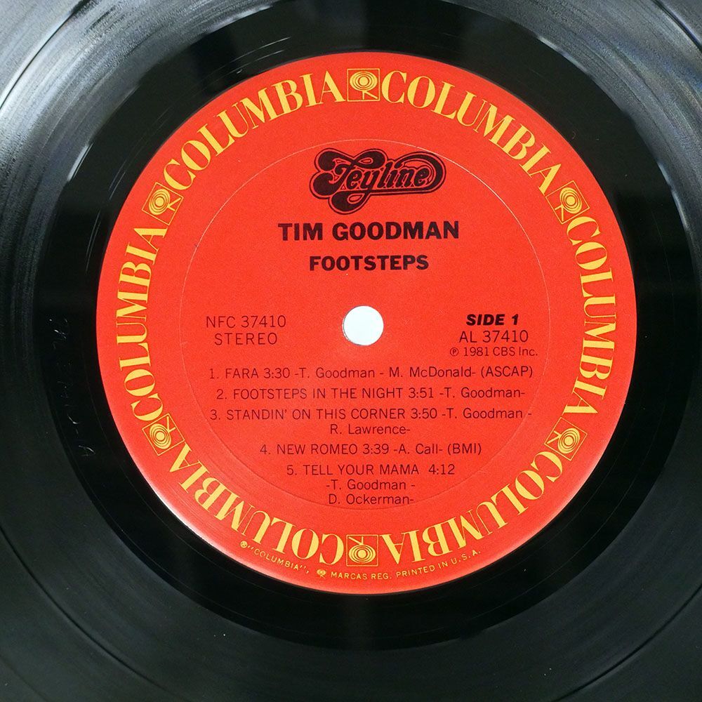 TIM GOODMAN/FOOTSTEPS/COLUMBIA NFC37410 LP_画像2