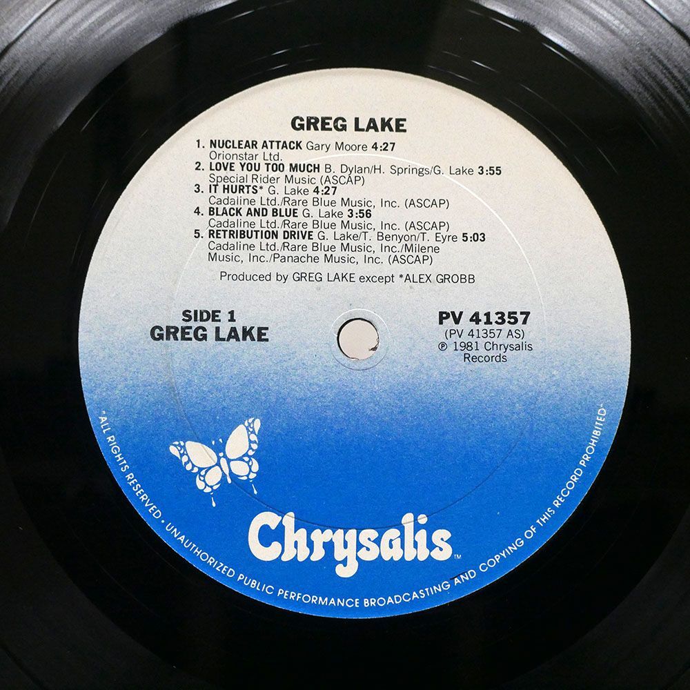 米 GREG LAKE/SAME/CHRYSALIS PV41357 LPの画像2