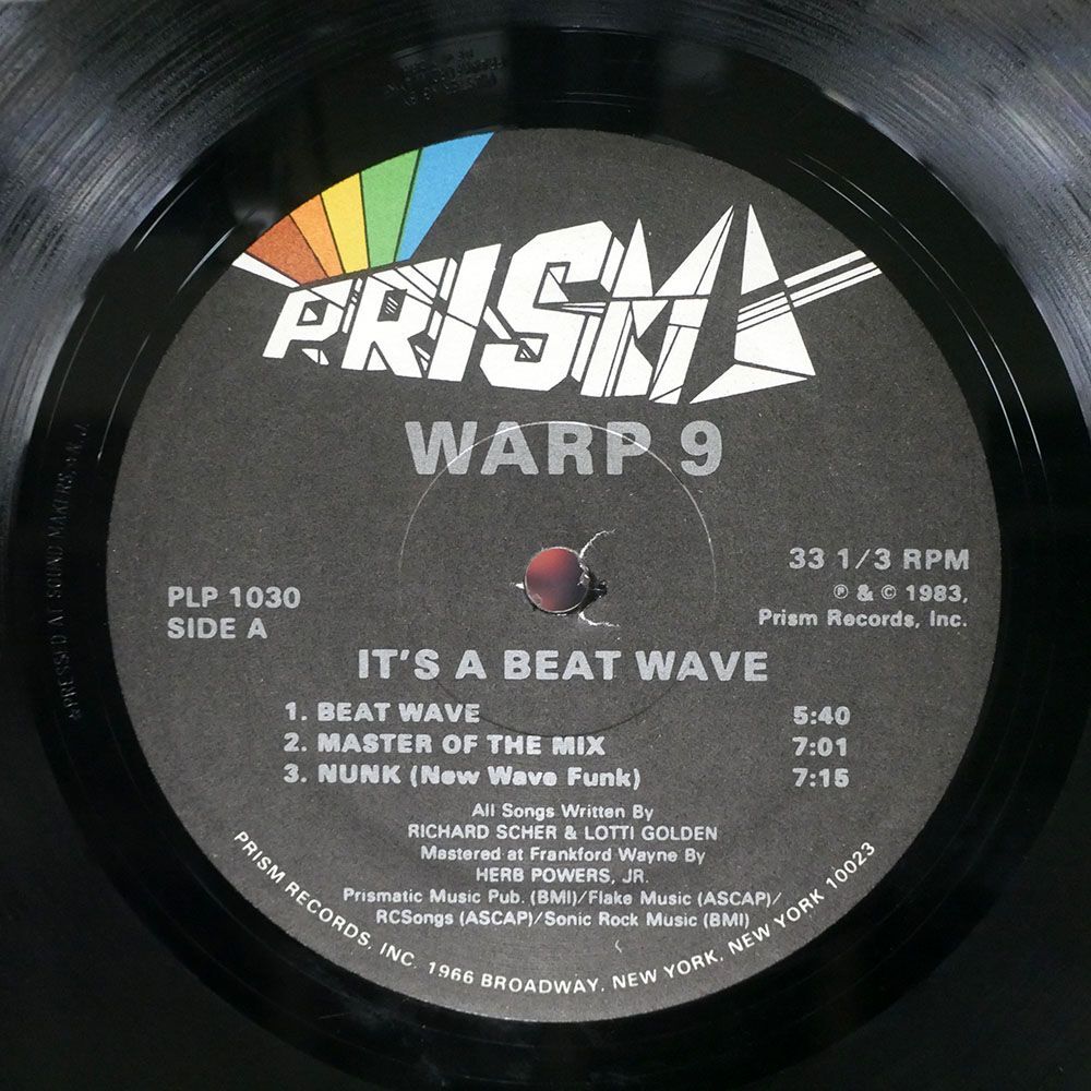 米 WARP 9/IT’S A BEAT WAVE/PRISM PLP1030 LPの画像2