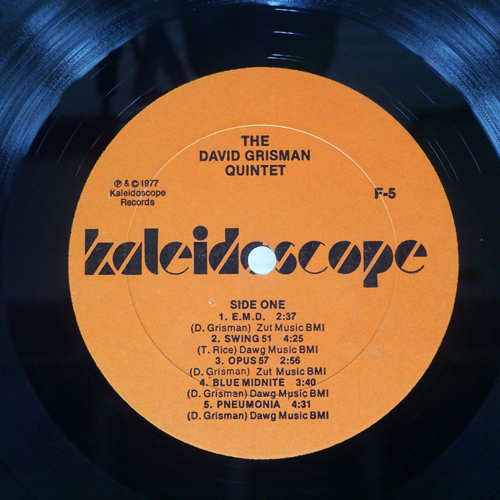 米 DAVID GRISMAN QUINTET/SAME/KALEIDOSCOPE F5 LPの画像2