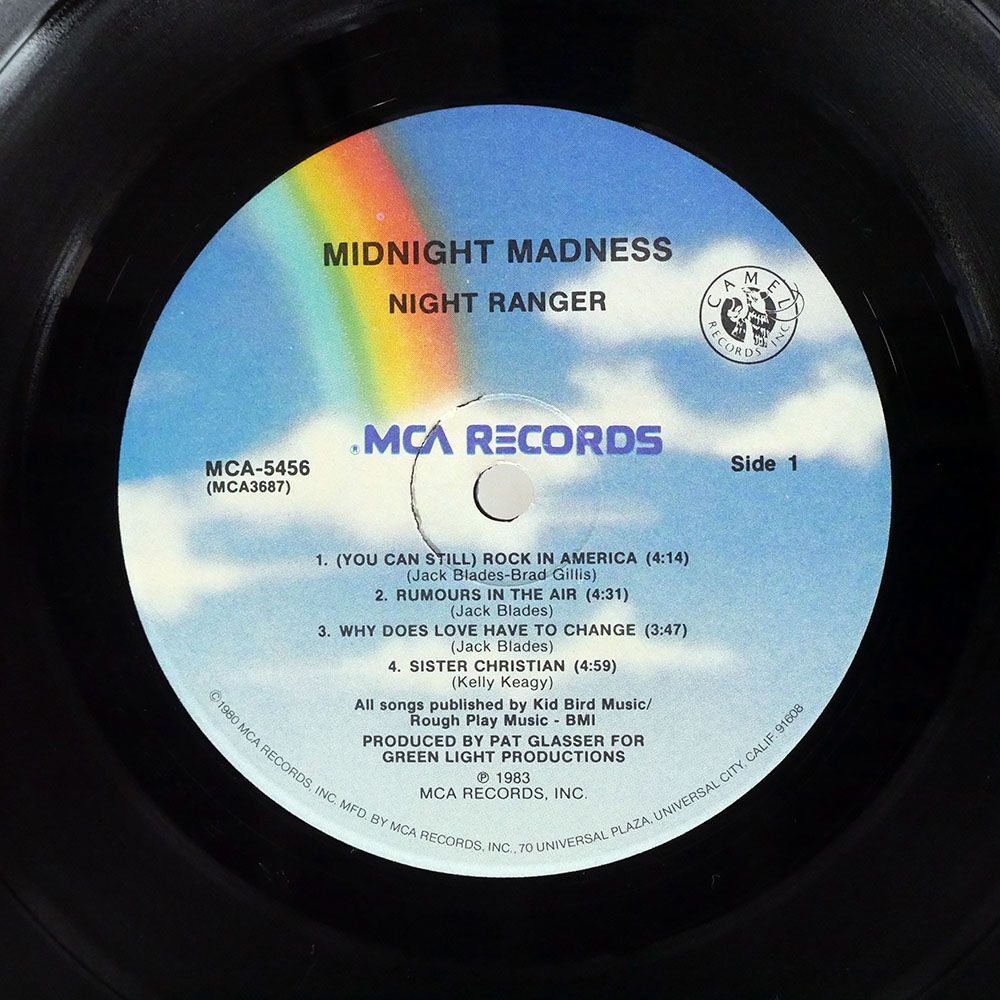 米 NIGHT RANGER/MIDNIGHT MADNESS/MCA MCA5456 LP_画像2