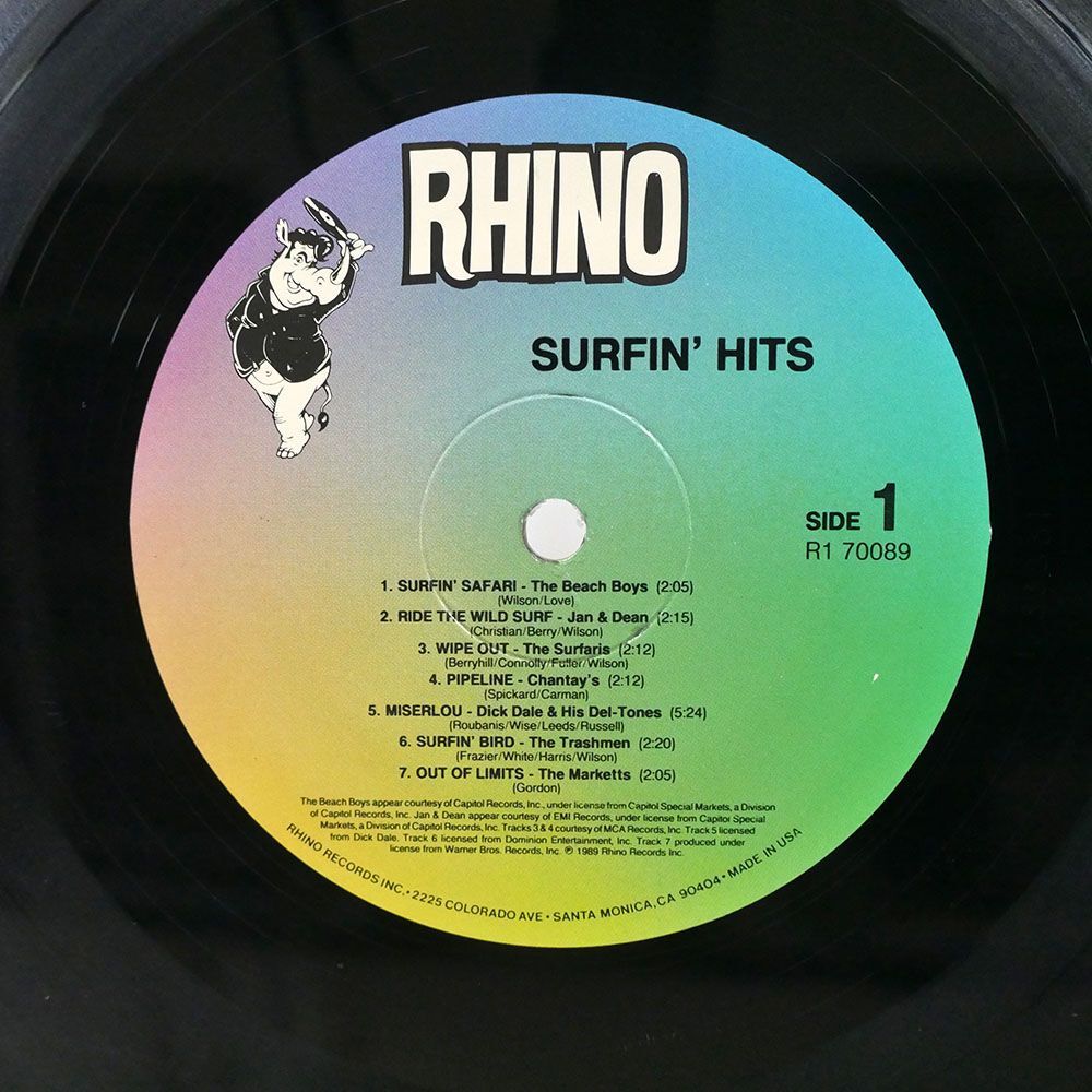 米 VA/SURFIN’ HITS/RHINO R170089 LP_画像2